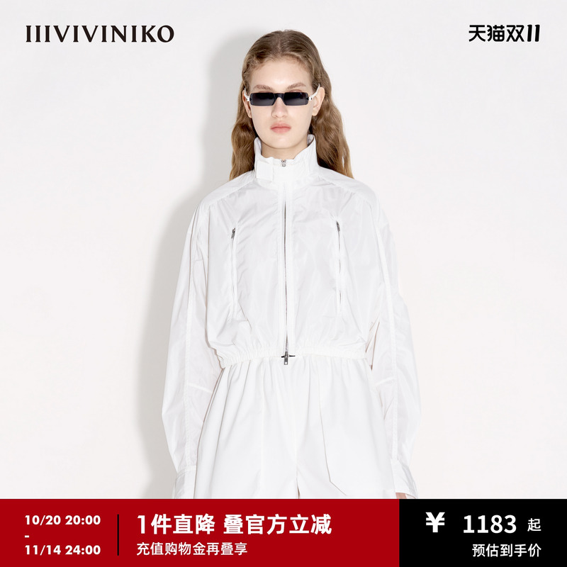 【设计师款 SOLOTEX塔夫绸】春季新款简约机能风夹克外套女