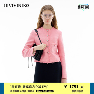 复古小香风西装 经典 外套女M422712150C 新款 IIIVIVINIKO夏季