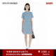 IIIVIVINIKO2025春新款 撞色边短袖 连衣裙女B511107632A
