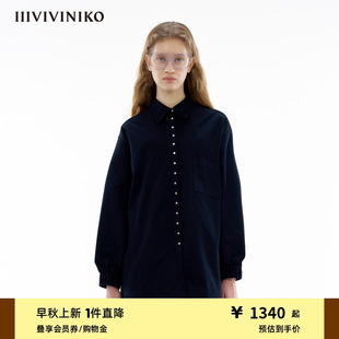 IIIVIVINIKO春季 氣質簡約時尚 寬松運動落肩襯衫 女M414714149C 新款