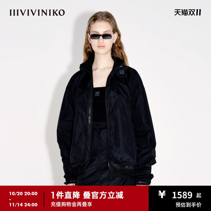 【LIMONTA高密尼龙】【设计师款】春季新款两件套夹克外套女