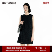 限定重磅古典蕾丝 IIIVIVINIKO夏季 新款 直筒无袖 连衣裙女