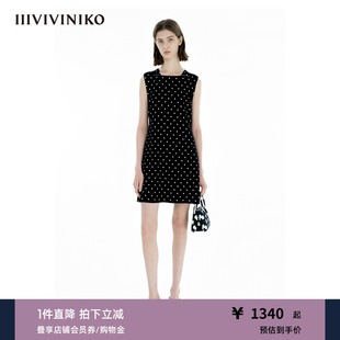 A型波点连衣裙女M511134615A IIIVIVINIKO2025春新款