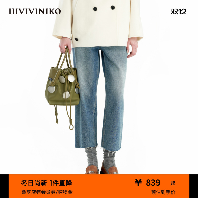 八分牛仔长裤IIIVIVINIKO