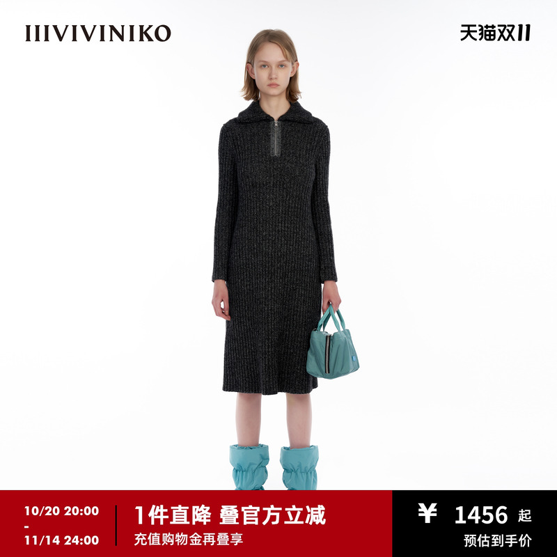 IIIVIVINIKO连衣裙简约长裙