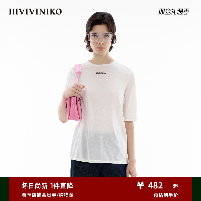 合肩短袖T恤IIIVIVINIKO
