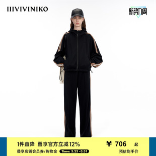 夹克女M334704339B 运动感连帽蝙蝠袖 IIIVIVINIKO 薄涤纶健康布