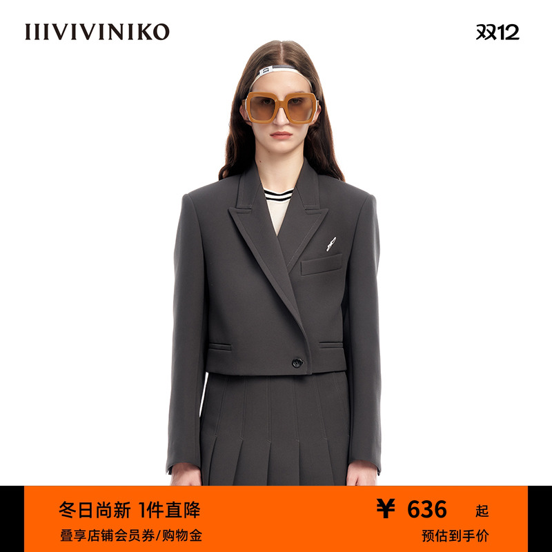 IIIVIVINIKO英伦制服西装外套