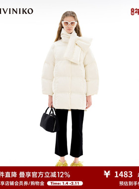IIIVIVINIKO设计师品牌冬季新品中长款茧形羽绒服女R349137075D