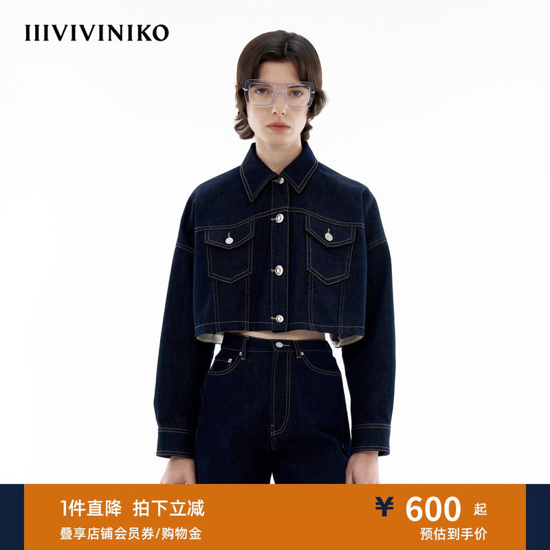 全棉牛仔夹克外套IIIVIVINIKO图片