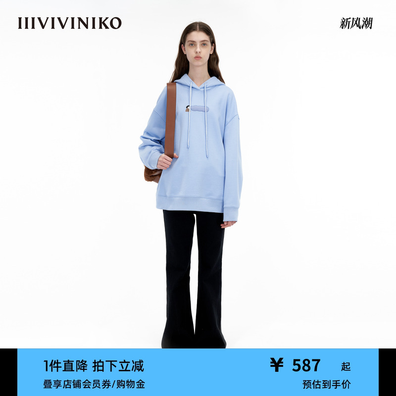 IIIVIVINIKO艺术家连帽卫衣
