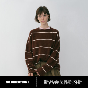 N610104607A 休闲学院风圆领条纹针织衫 DIRECTION