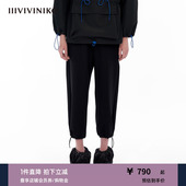 子女M330803152B 9分松紧慢跑裤 IIIVIVINIKO 双重织四面弹面料