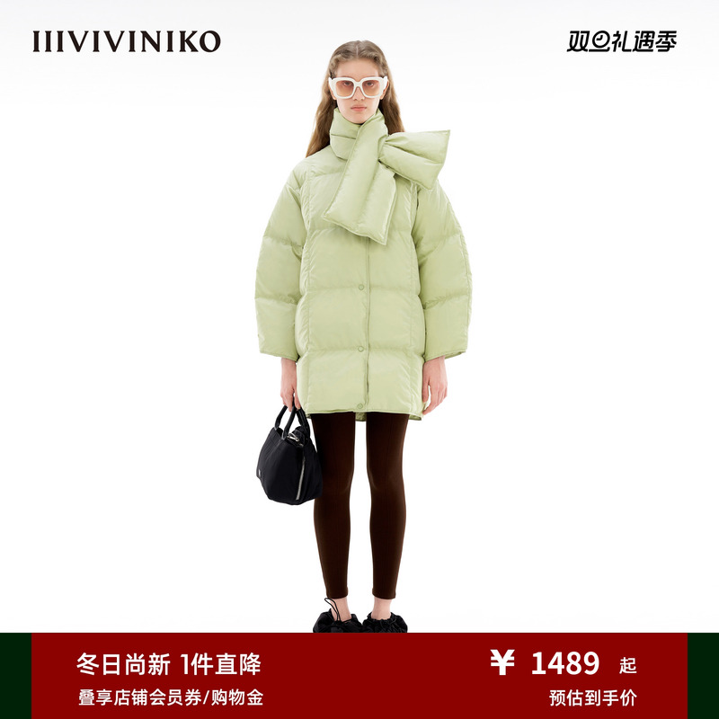羽绒服中长款IIIVIVINIKO设计师