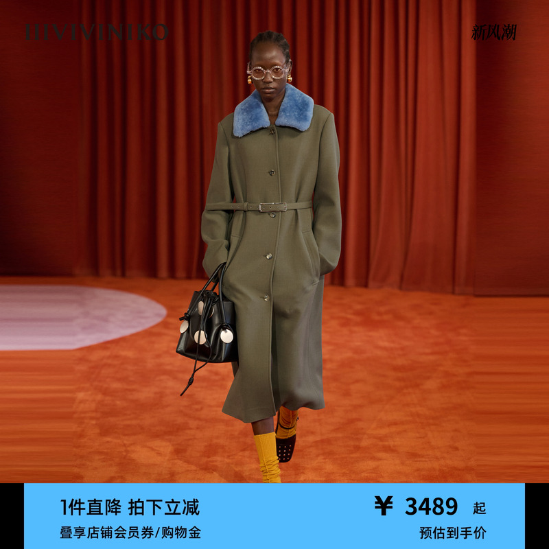 毛呢长大衣外套IIIVIVINIKO