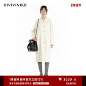 领毛呢大衣外套M449019169C 衬衫 高支绵羊毛 IIIVIVINIKO冬新款