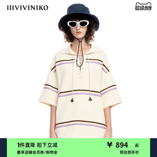 Polo针织衫 全棉精仿纱线 设计师款 女J310168653A 秋冬新品