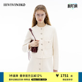 复古小香风西装 经典 外套女M422712150C 新款 IIIVIVINIKO夏季