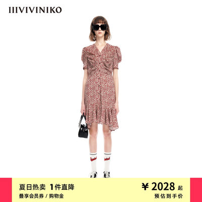 夏季碎花连衣裙IIIVIVINIKO