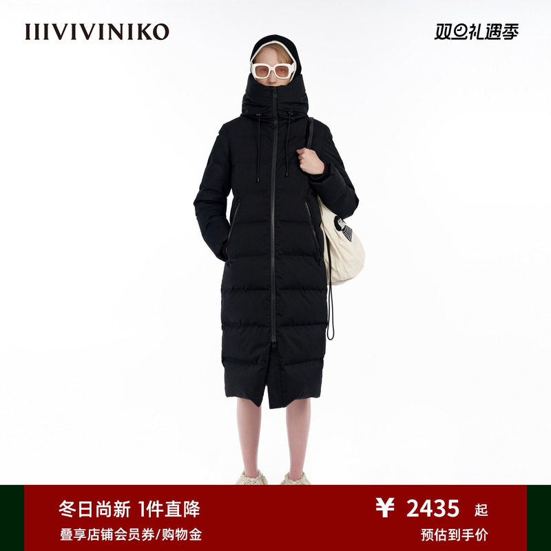 羊毛长款羽绒服IIIVIVINIKO