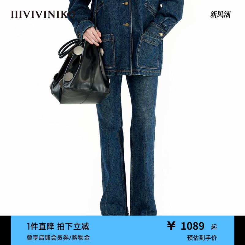 休闲直筒修身裤IIIVIVINIKO