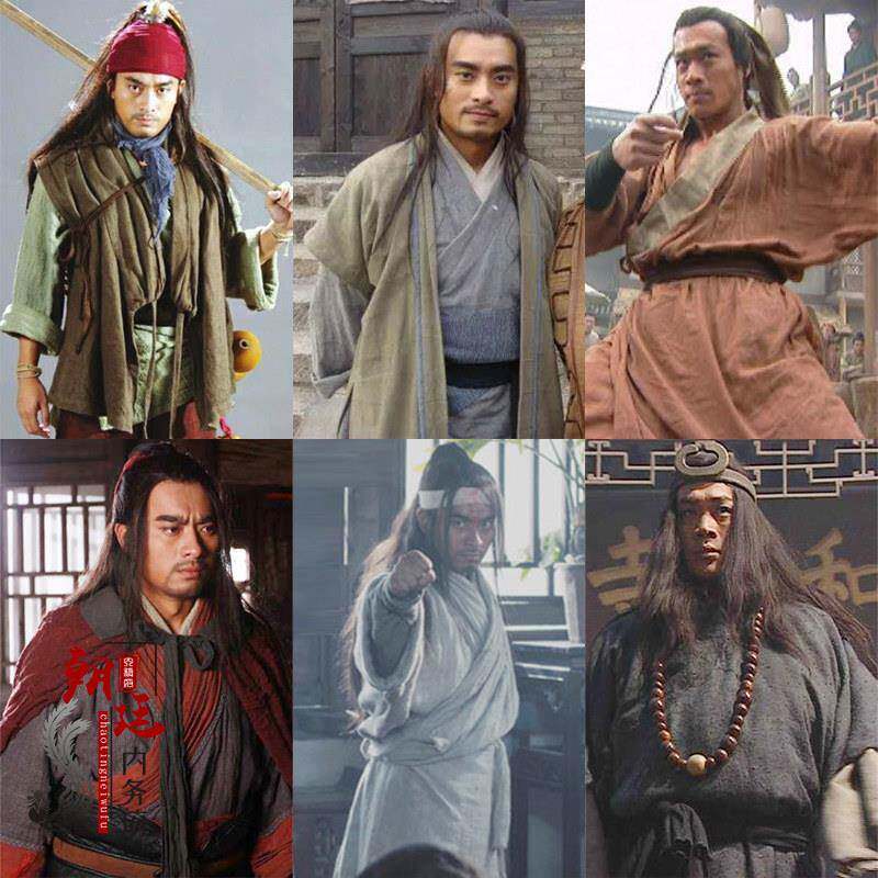水浒传武松同款古装宋朝棉麻侠客服大侠服群演农民老百姓演出服