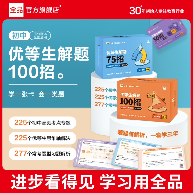 2024全品优等生解题100招数理化