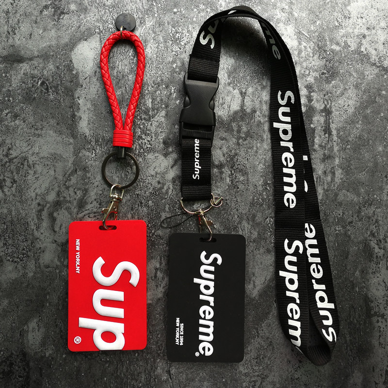 潮牌行李登机牌吊牌工作证件套创意公交饭卡学生交通卡套挂脖挂绳