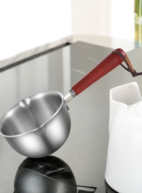 316热油小锅不锈钢烧油浇迷你泼油锅小家用淋油炝油专用小勺长柄