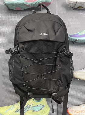 李宁双肩包 2025冬季新品男女同款大容量时尚运动休闲背包ABSV323