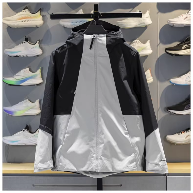 李宁男子三合一运动风衣2025新品加绒保暖防泼水宽松外套AWBV089