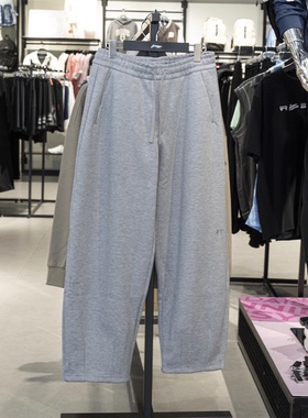 李宁卫裤2025冬季新款男子故宫联名舒适宽松针织收口长裤 AKLV909