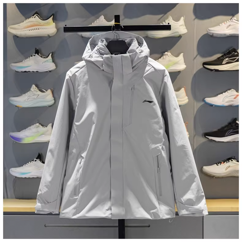 李宁男子2025年冬季新款CF溯珑壳三合一加绒运动风衣外套 AWBV113,运动服/休闲服装,运动茄克/外套,淘宝优惠券,粉丝福利购,淘宝优惠卷