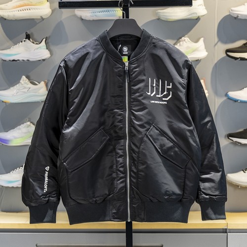 李宁外套男子2025冬季新款反伍BADFIVE立体裁剪宽松棉夹克AJMV135