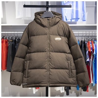 李宁羽绒服2024冬新款反伍BADFIVE男子防泼水运动宽松外套AYMU197