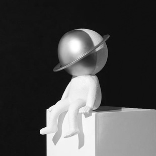 现代极简抽象装饰品样板房间家居客厅酒店卡通人物雕塑手办简约