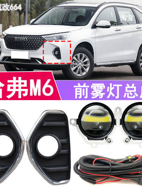 适用于21 22 23款哈弗M6plus前雾灯总成改装加装LED防雾灯日行灯