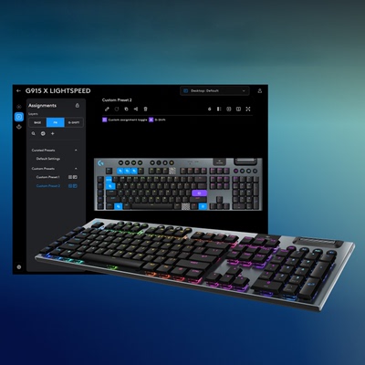 罗技G915X/TKL无线超薄机械键盘电竞游戏专用矮轴触发外设