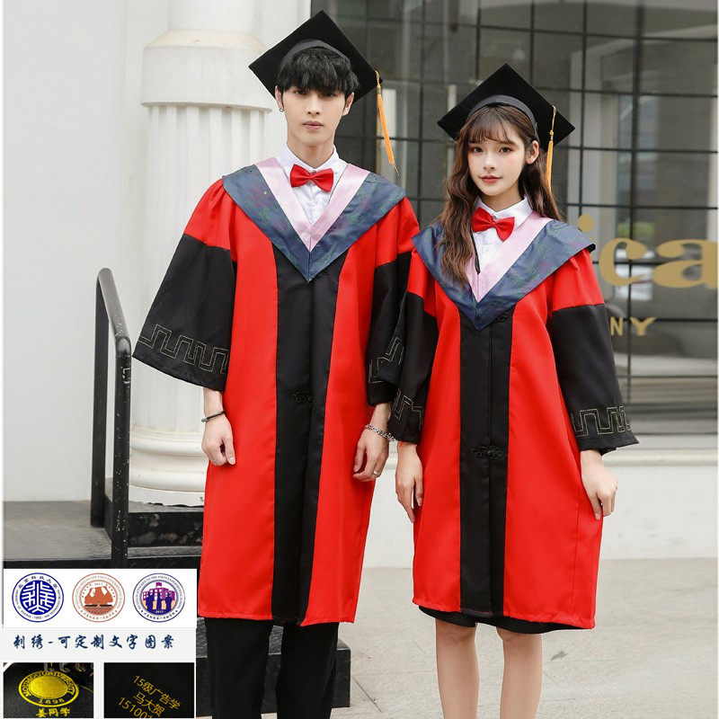 导师服大学毕业毕业典礼服装学位服文科理科工科垂布学位帽学士服