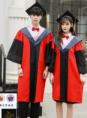 导师服大学毕业毕业典礼服装学位服文科理科工科垂布学位帽学士服