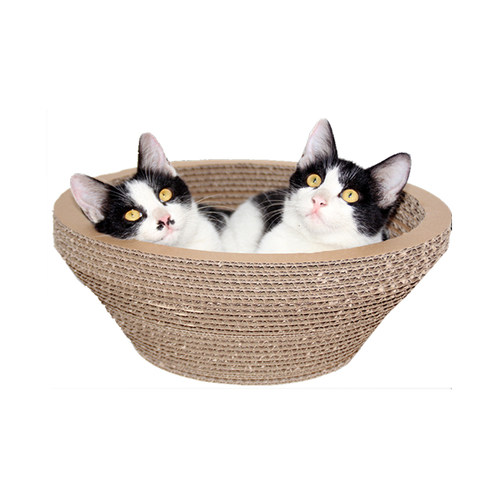 瓦楞纸贴面碗型猫玩具
