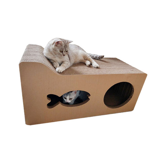 宠物猫抓板小鱼窝玩具大号加厚