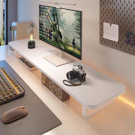 台式电脑增高架办公桌面置物架显示器屏幕底座收纳笔记本工位支架