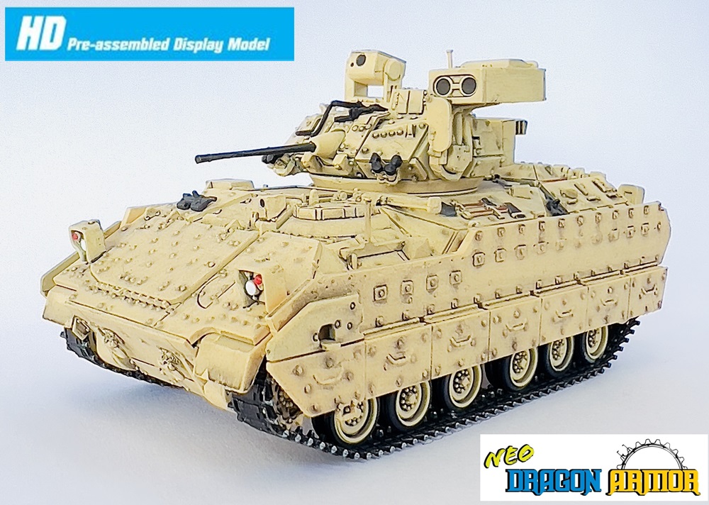 【环球】dr63075-1/72美国m2a3布雷德利步兵战车 (沙漠黄)  成品