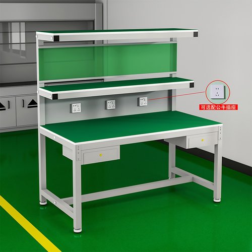 三层带灯架防静电工作台检验桌