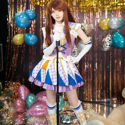 偶像活动cosplay服装 第三季紫吹兰入学服舞台表演服装