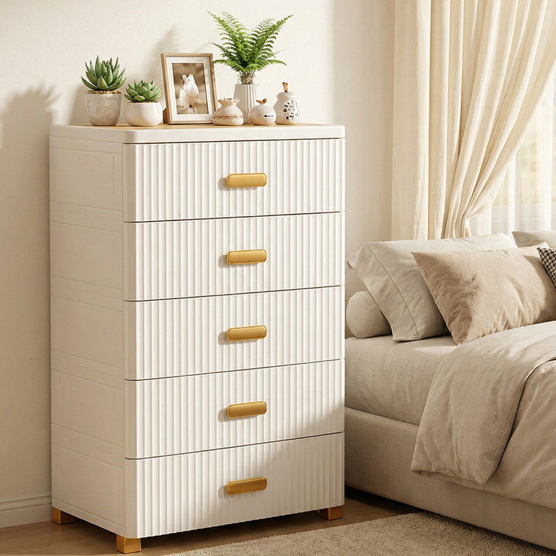 jeko收纳柜免安装置物架多层婴儿宝宝衣柜家用储物柜子塑料五斗柜