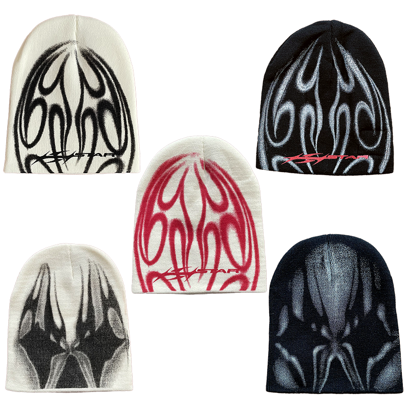Hellstar Studios Sample Beanie Hat 针织休闲高街毛线冷帽子