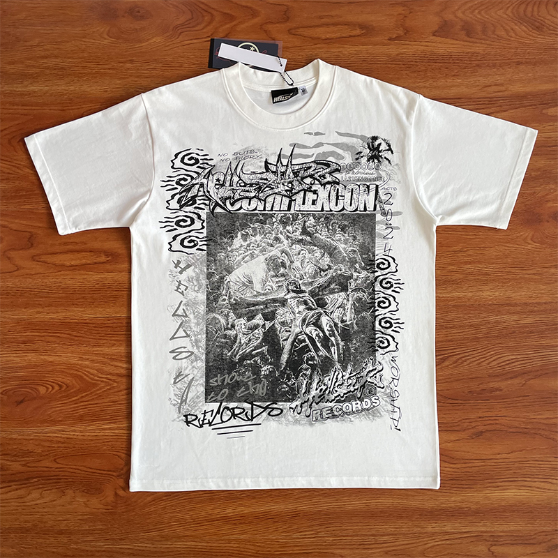 HELLSTAR STUDIOS ins同款欧美风纯棉短袖T恤