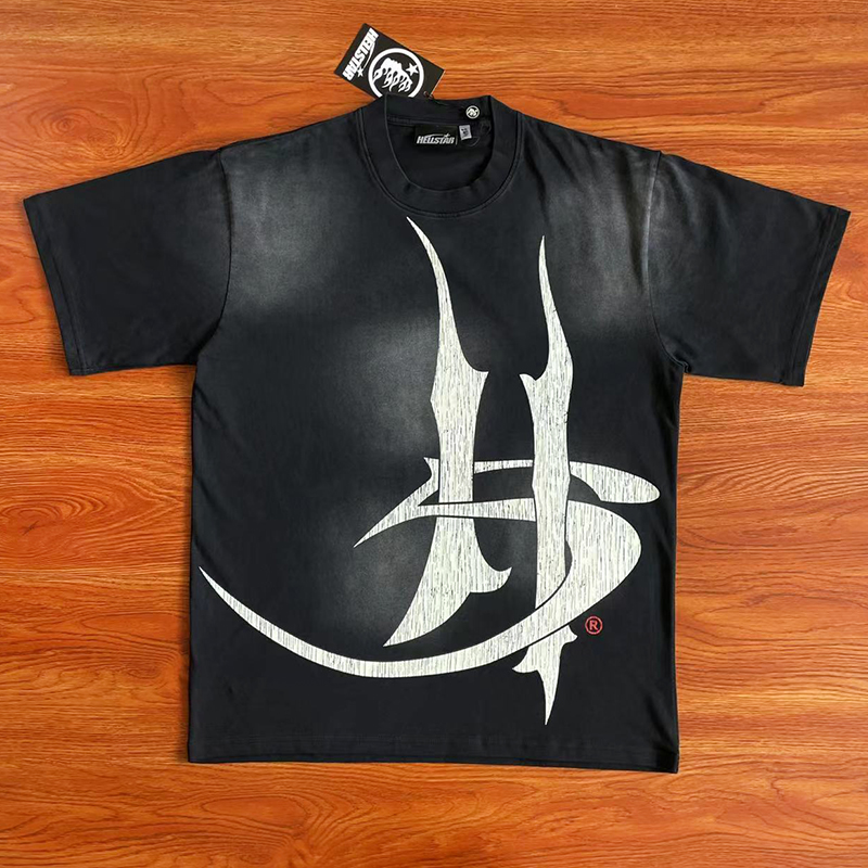 HELLSTAR STUDIOS美式街头风印花纯棉短袖T恤